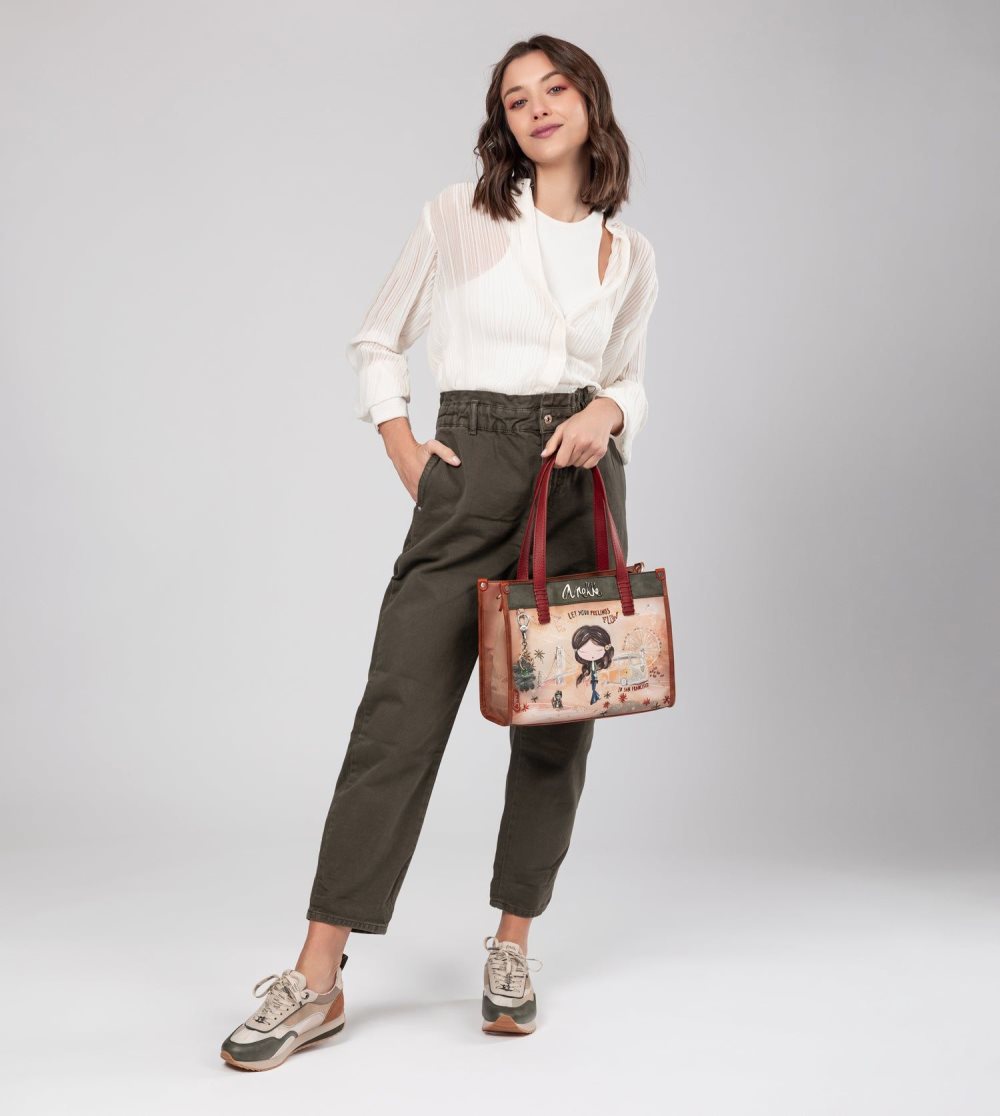 Torby Przez Ramię Anekke Peace & Love Camel Tote Damskie | 498FEOSNW