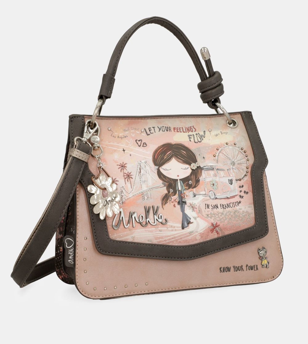 Torby Przez Ramię Anekke Peace & Love Pink Flap Bag Damskie | 541GROISZ