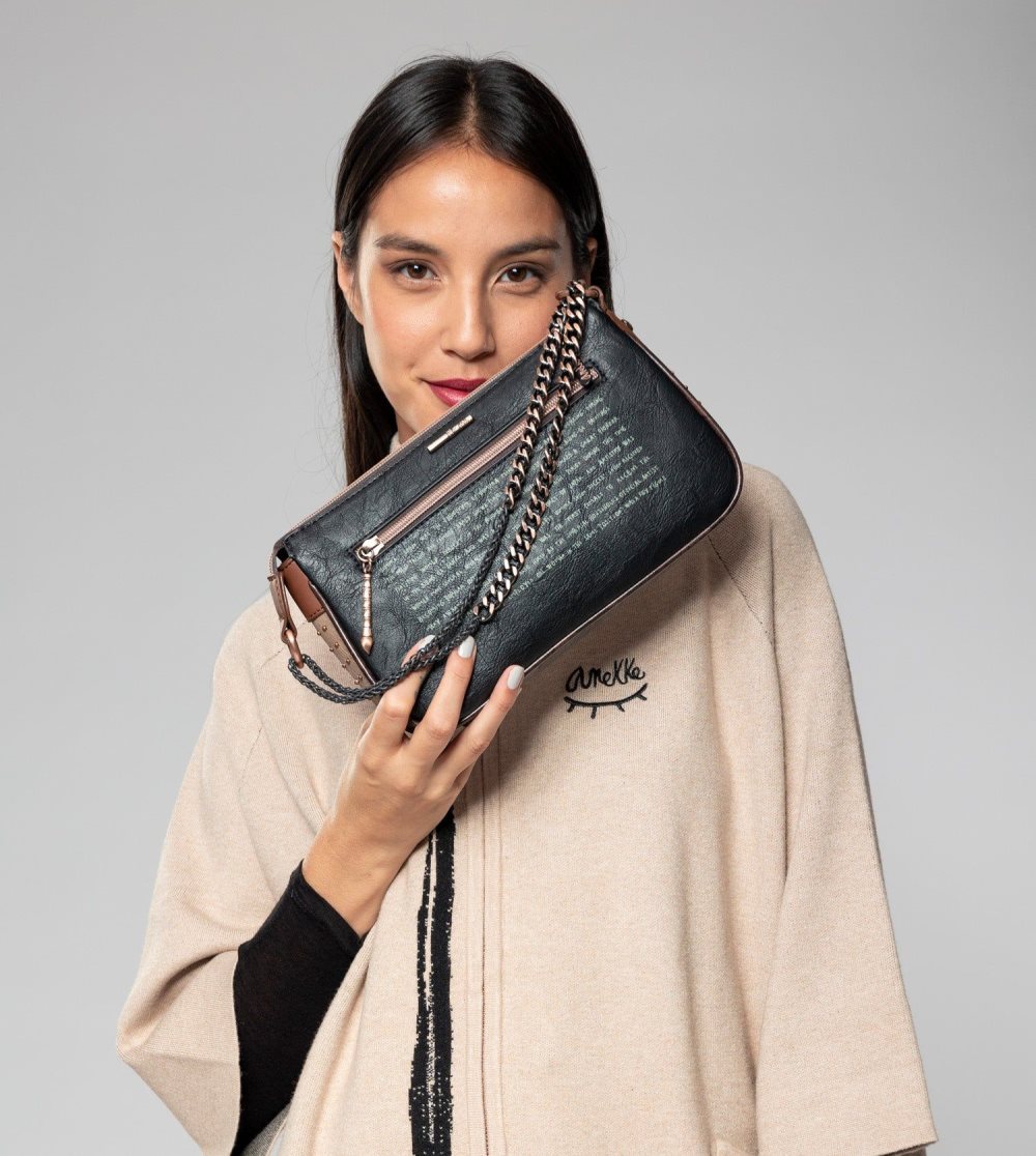 Torby Przez Ramię Anekke Shoen Metal Handle Baguette Bag Damskie | 907TUXPMF