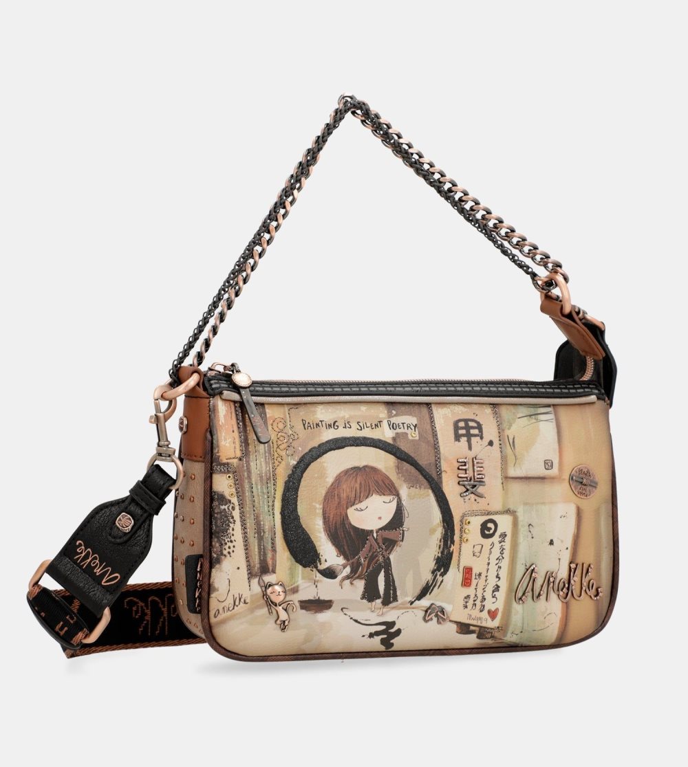Torby Przez Ramię Anekke Shoen Metal Handle Baguette Bag Damskie | 907TUXPMF