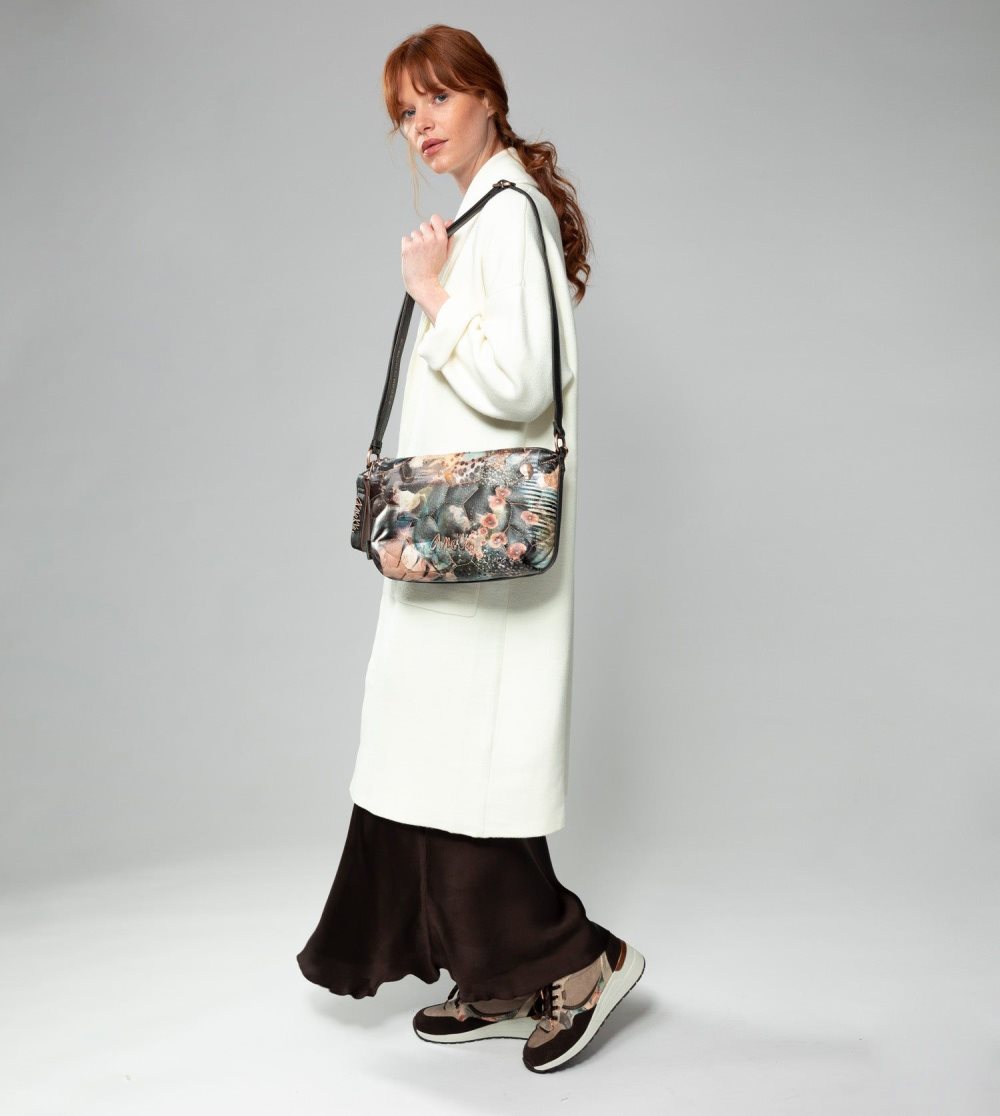 Torby Przez Ramię Anekke Shoen Padded Shoulder Bag With Metallic Handle Damskie | 395PFULOC
