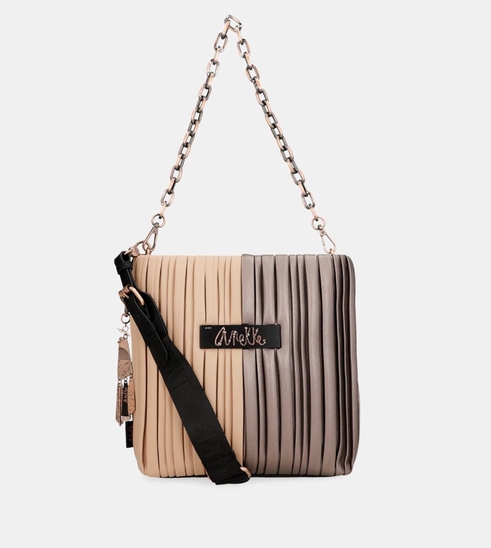 Torby Przez Ramię Anekke Shoen Palette Double-sided Pleated Shoulder Bag Damskie | 480TGDSON