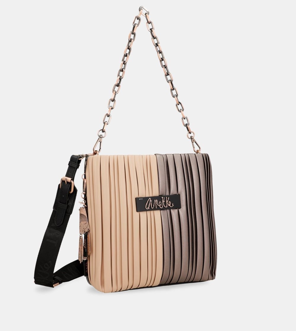 Torby Przez Ramię Anekke Shoen Palette Double-sided Pleated Shoulder Bag Damskie | 480TGDSON