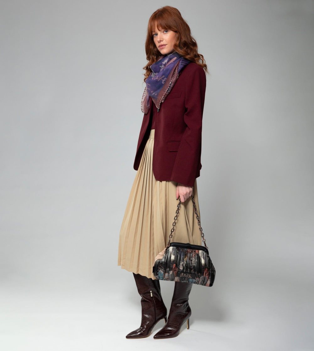 Torby Przez Ramię Anekke Shoen Palette Pleated Bowler Bag Damskie | 950DRMITH