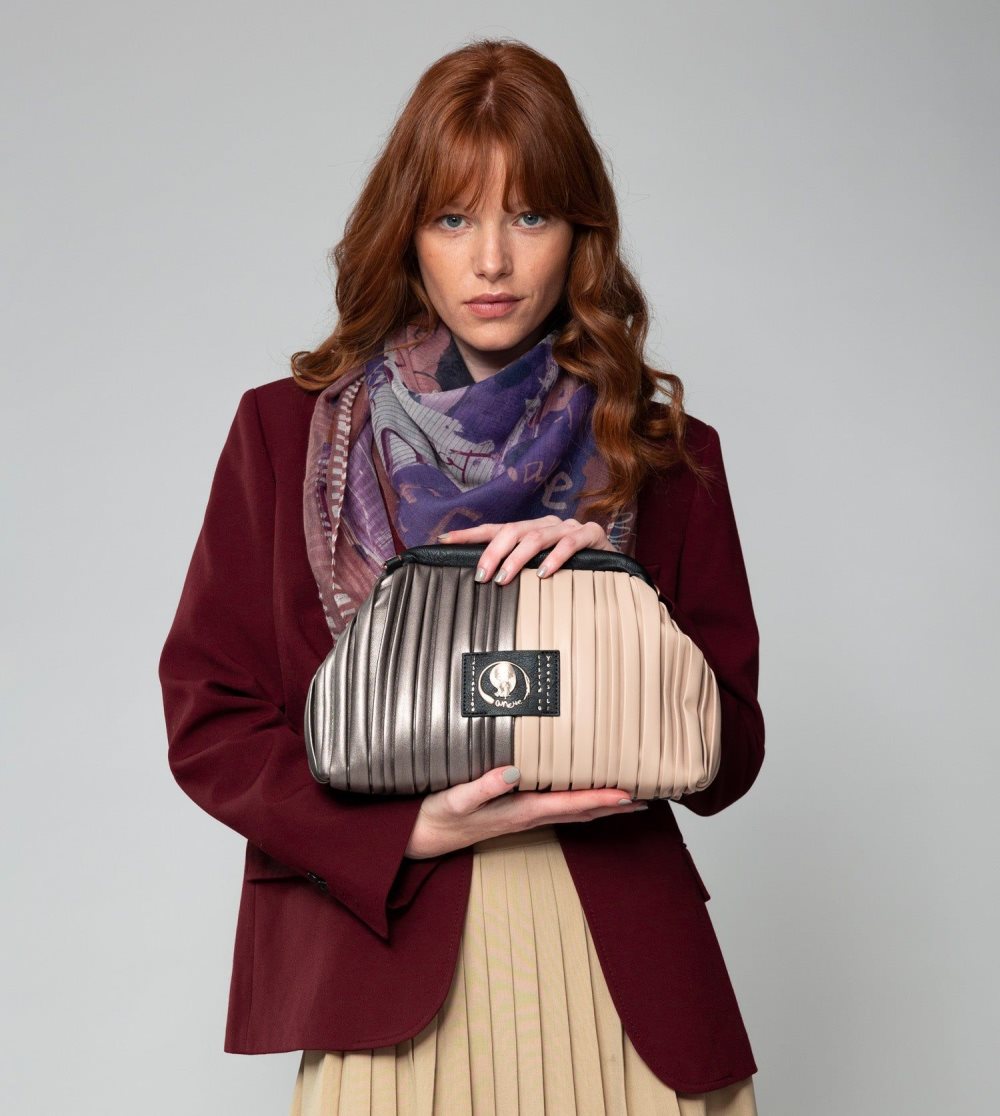 Torby Przez Ramię Anekke Shoen Palette Pleated Bowler Bag Damskie | 950DRMITH