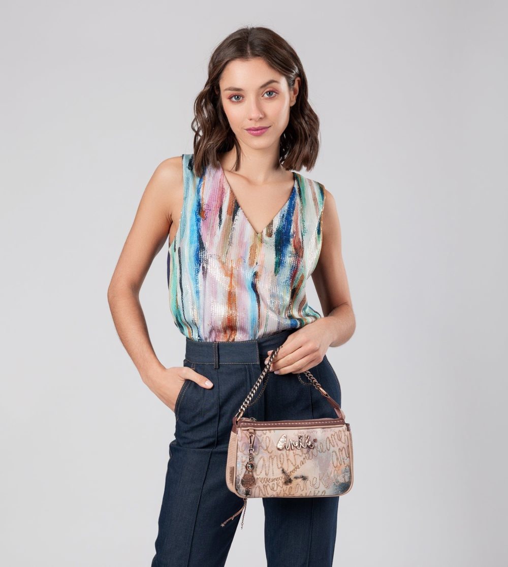 Torby Przez Ramię Anekke Stars Baguette Bag Damskie | 206CXVGYL