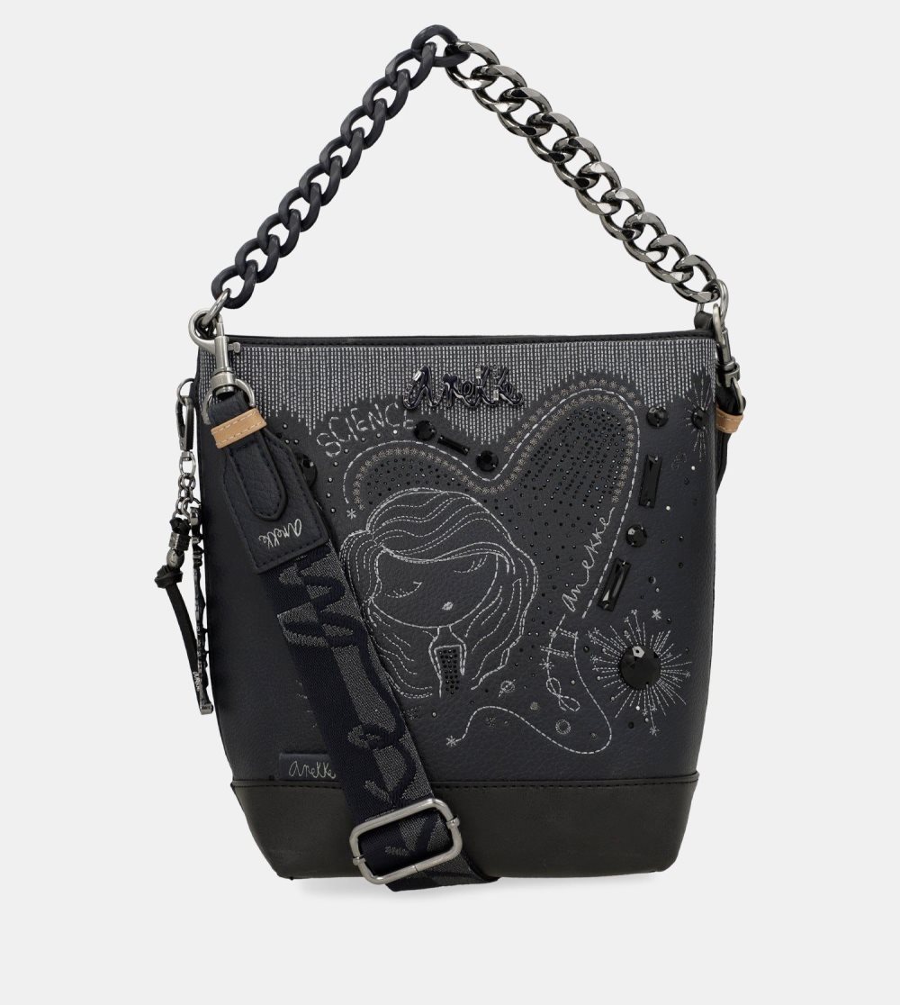 Torby Przez Ramię Anekke Studio Navy Blue Medium Crossbody Bag Damskie | 145YCNAVB