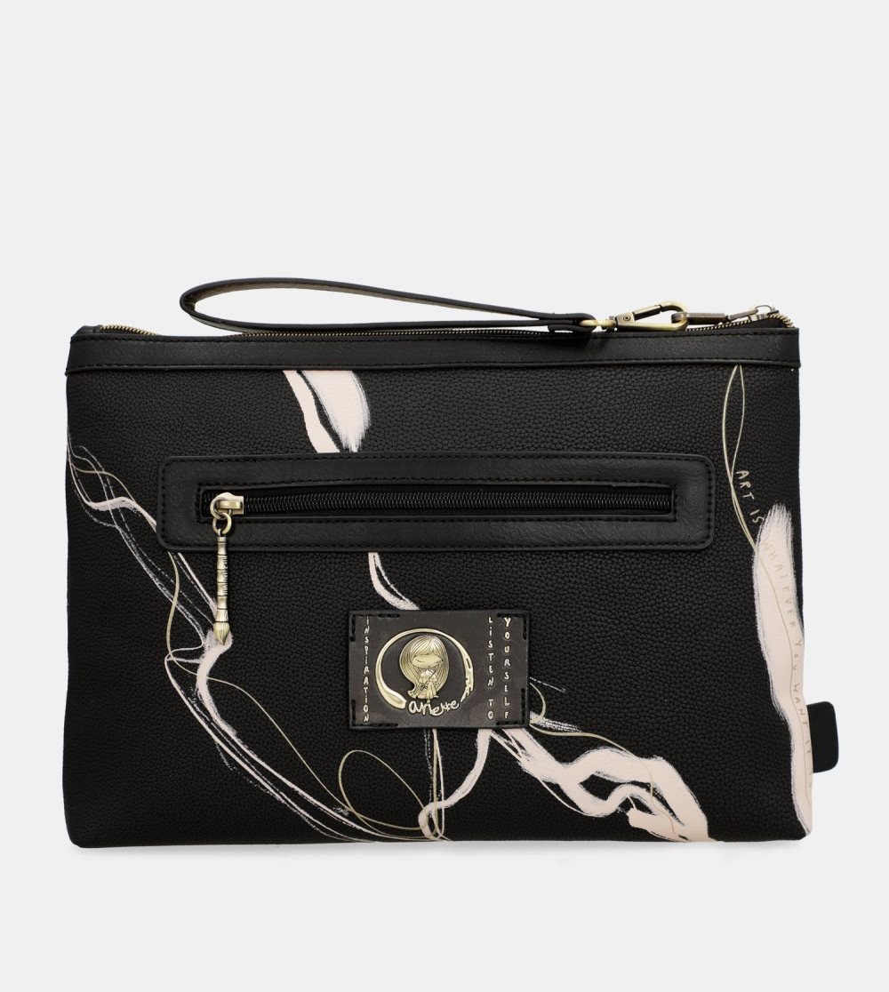 Torebka Anekke Nature Shodo Black Clutch Bag Damskie | 148YQRSCA