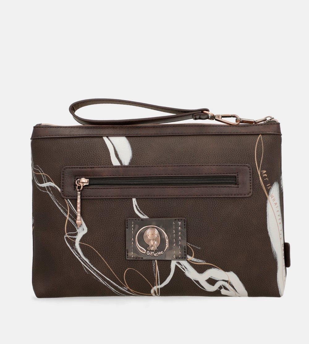 Torebka Anekke Nature Shodo Brown Clutch Bag Damskie | 502FARTCX
