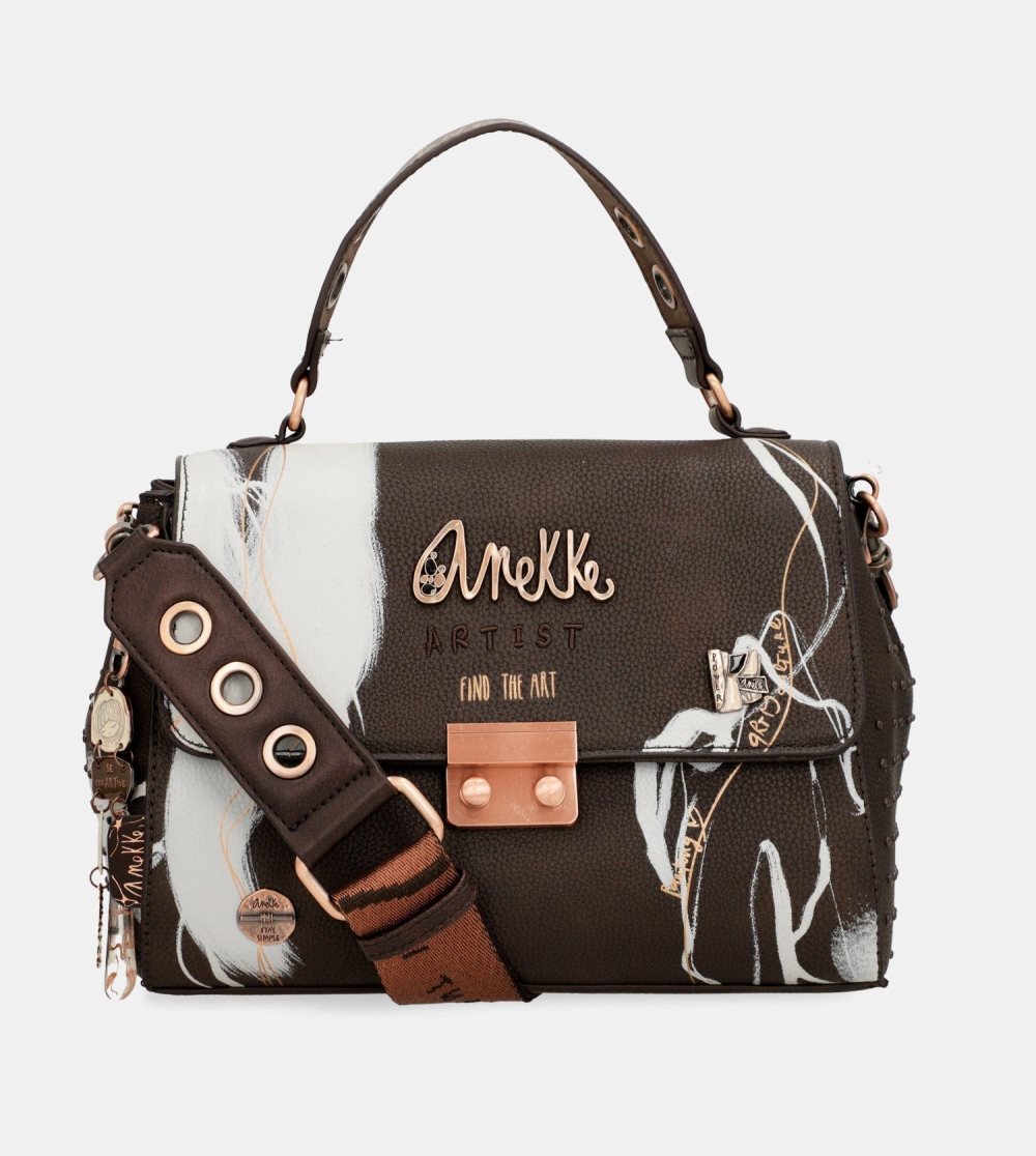 Torebka Anekke Nature Shodo Brown Flap Bag Damskie | 805QLKAVH