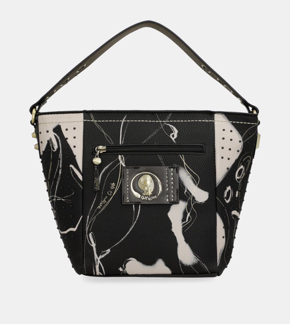 Torebka Anekke Nature Shodo Medium Black Handbag Damskie | 026ASTREH