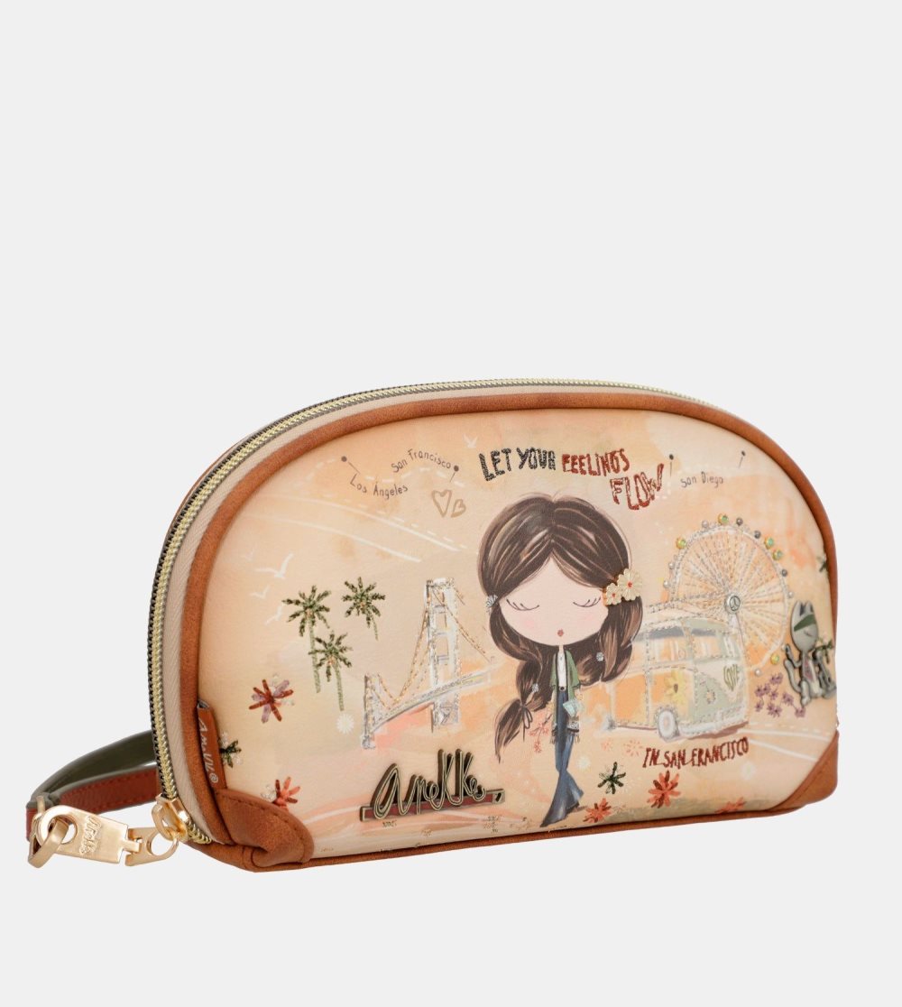 Torebka Anekke Peace & Love Camel Rfid Holdall Bag Damskie | 578TBPUWM