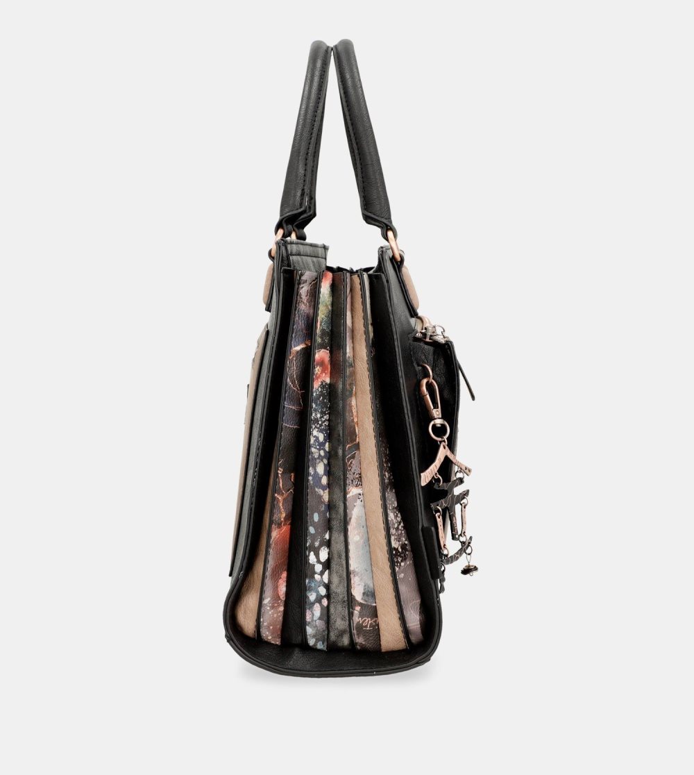 Torebka Anekke Shoen Black Tote With Shoulder Strap Damskie | 465NGJBTZ