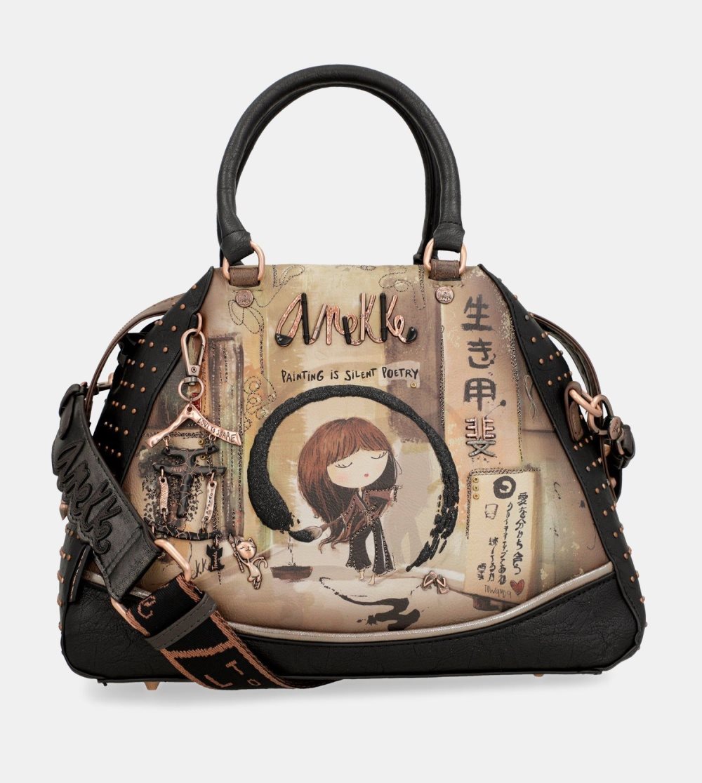 Torebka Anekke Shoen Large Black Tote Bag Damskie | 130AVTHKQ