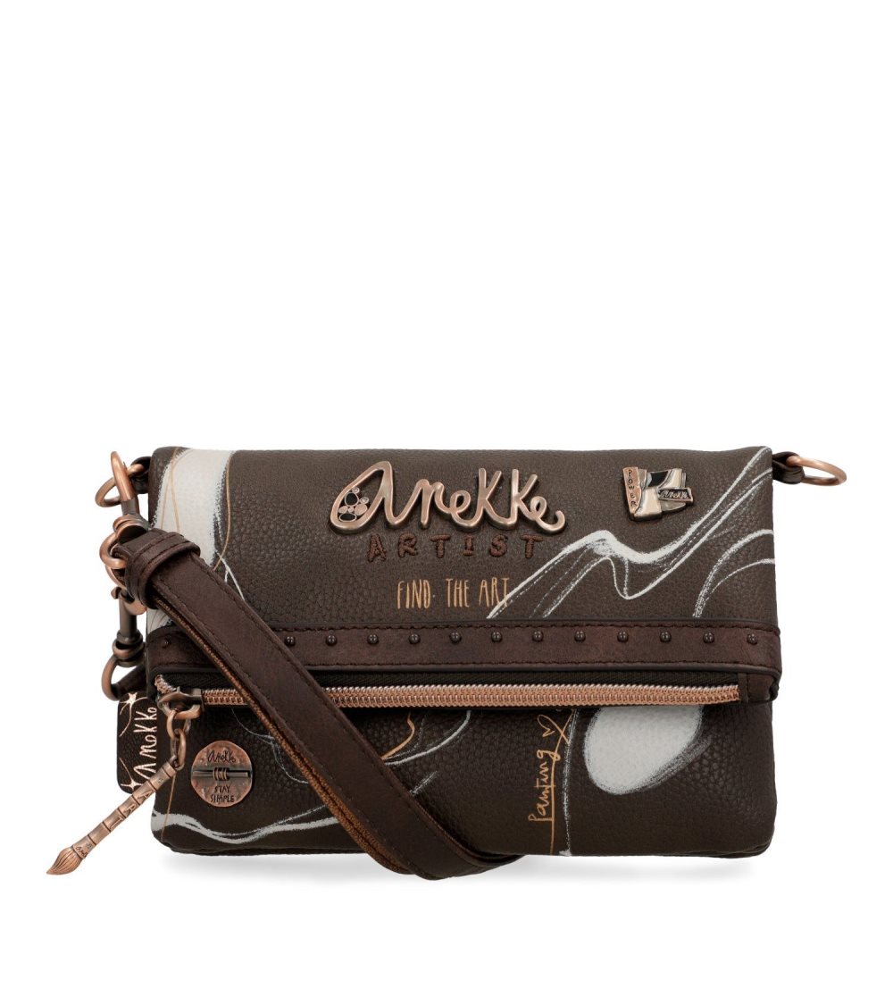 Torebka Anekke Small Brown Shoulder Bag Nature Shodo Damskie | 310YUWLRE