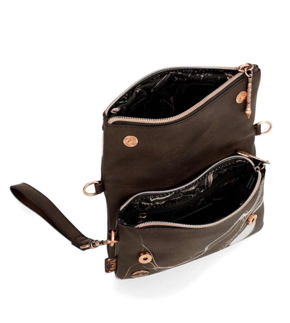 Torebka Anekke Small Brown Shoulder Bag Nature Shodo Damskie | 310YUWLRE