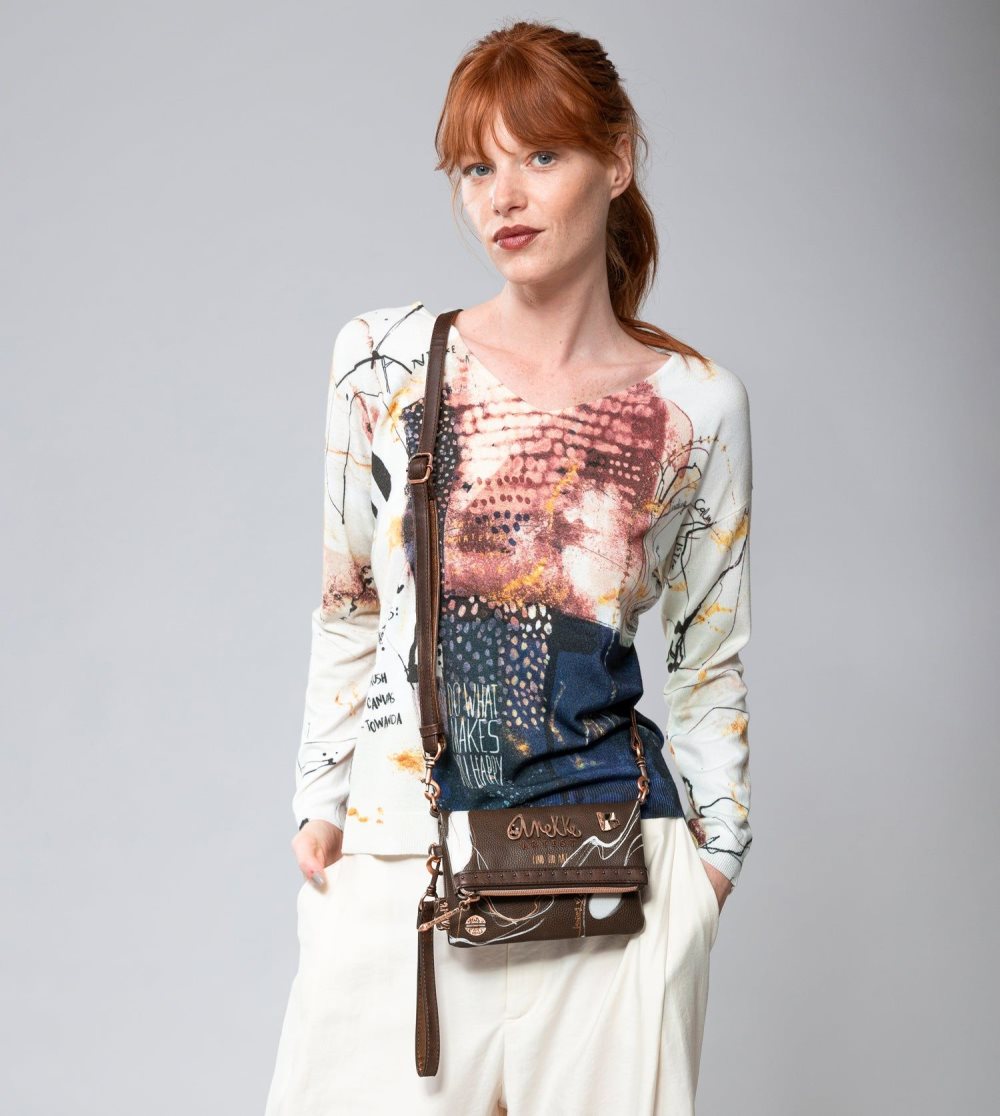 Torebka Anekke Small Brown Shoulder Bag Nature Shodo Damskie | 310YUWLRE
