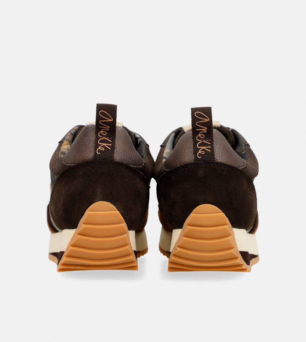 Trampki Anekke Brown Palette Patterned Sports Sneakers Damskie | 560PXEBZN