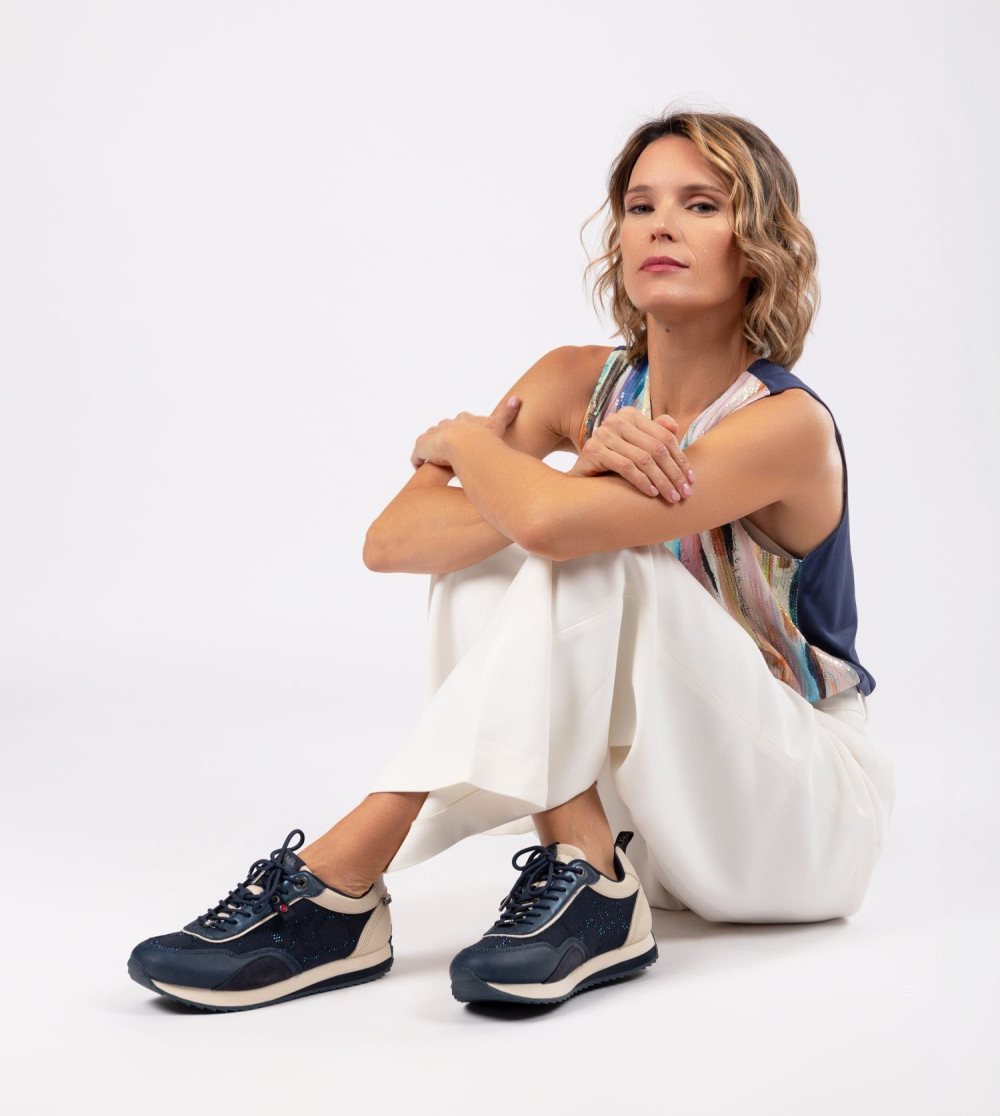 Trampki Anekke Hollywood Navy Blue Sneakers Damskie | 617ZYNAPH