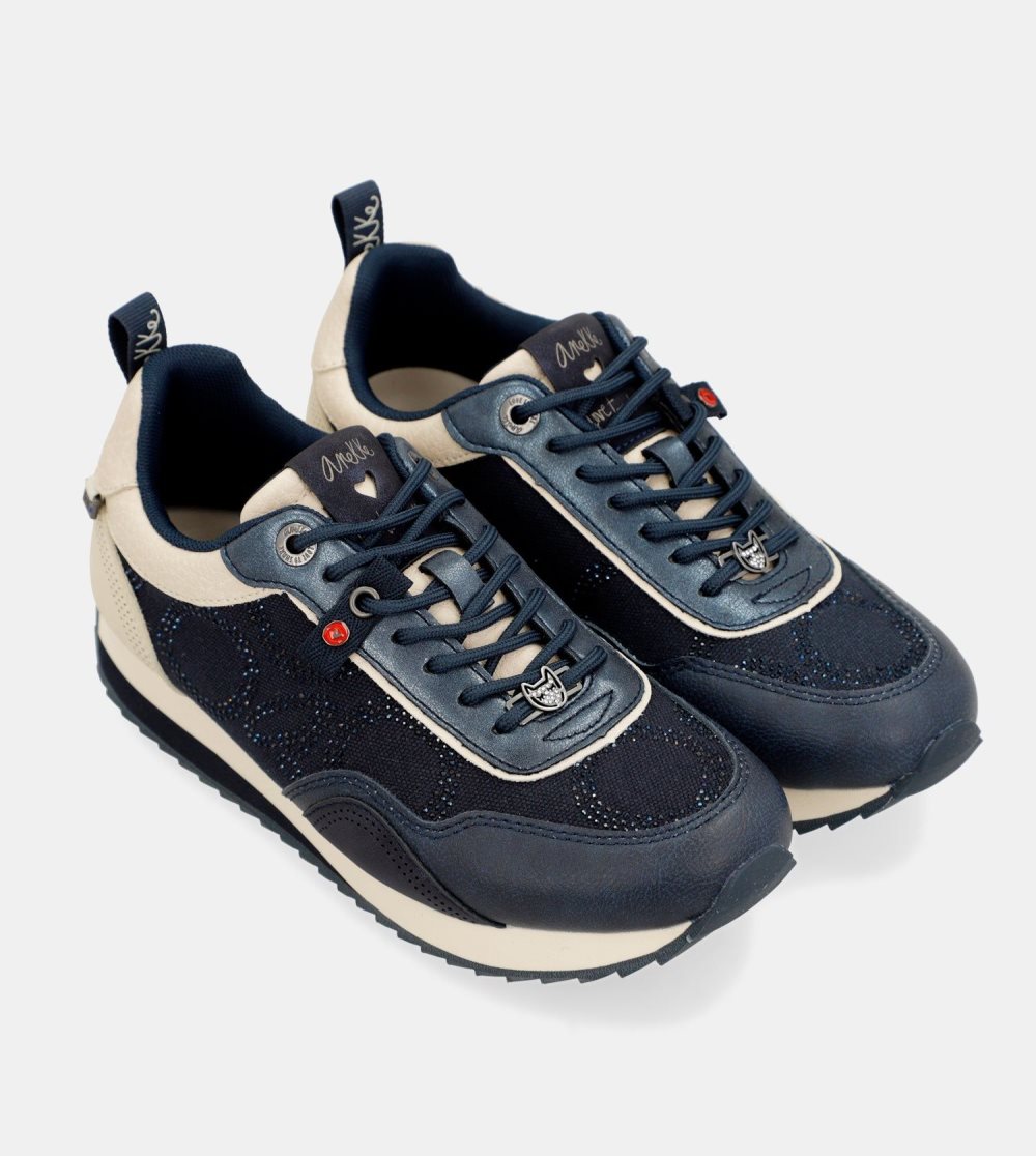 Trampki Anekke Hollywood Navy Blue Sneakers Damskie | 617ZYNAPH