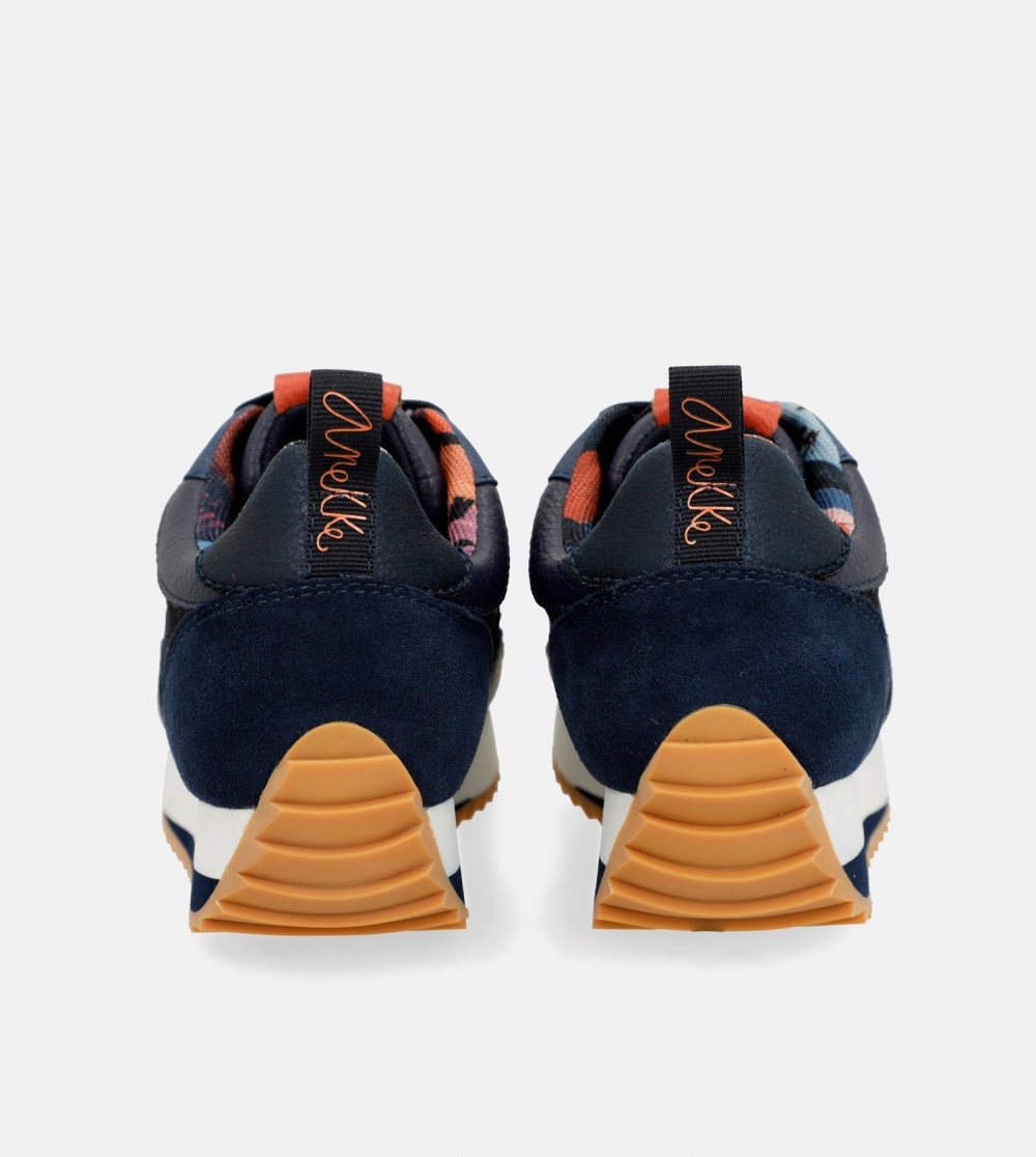 Trampki Anekke Navy Blue Palette Patterned Sports Sneakers Damskie | 287EMAPYO