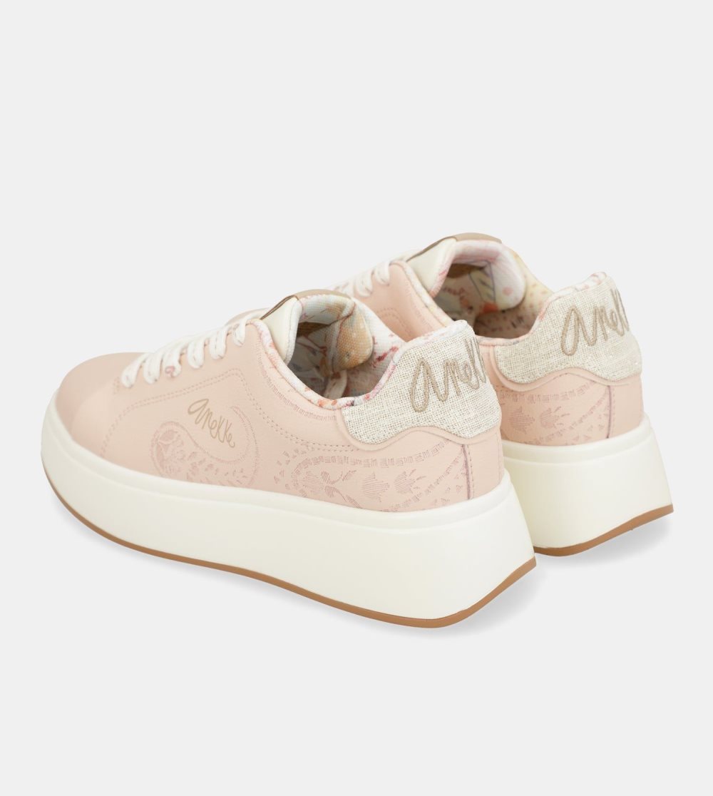 Trampki Anekke Peace & Love Pink Sneakers Damskie | 951RKYUZP