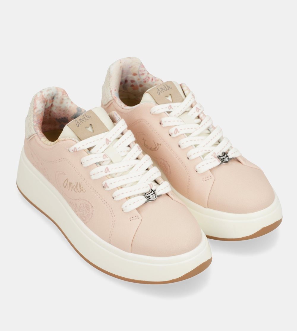 Trampki Anekke Peace & Love Pink Sneakers Damskie | 951RKYUZP